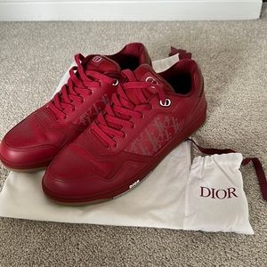 MENS DIOR B27 low top sneakers - RED size 45 ( US 12)